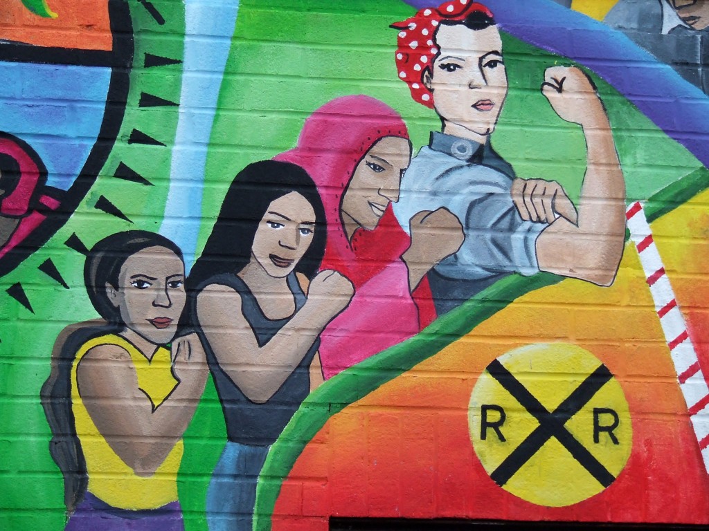 feminist mural